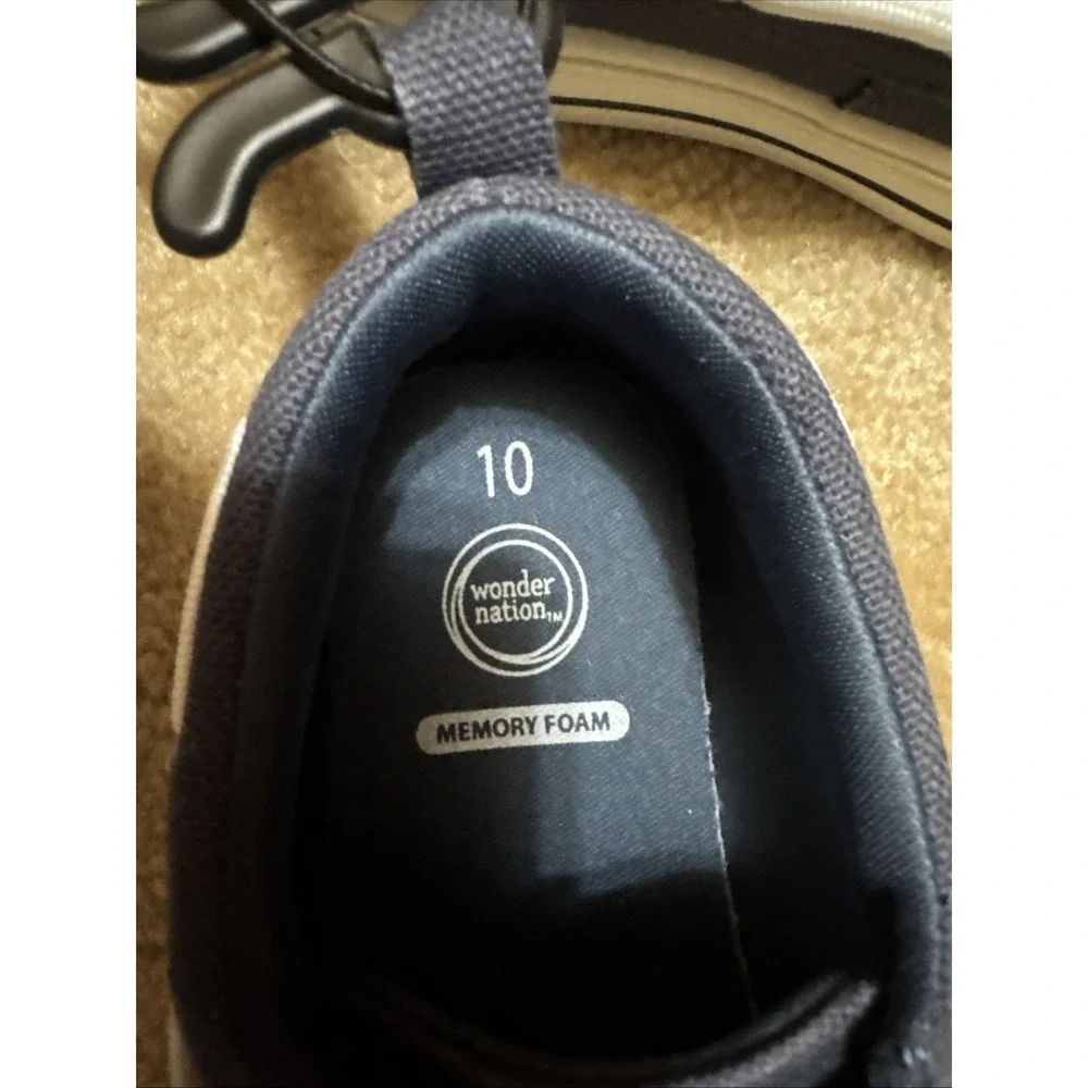 Wonder Nation Boys Blue Canvas Casual Boat Shoes Various Sizes NEW Size 10